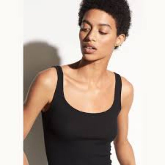 NWOT! Vince Black Ribbed Fitted Tank Top! - Picture 10 of 14